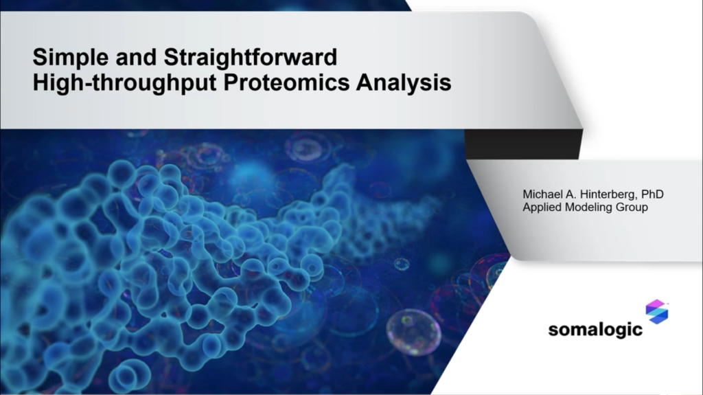 Simple and Straightforward High-Throughput Proteomics Analysis With Michael Hinterberg Video | Technology Networks